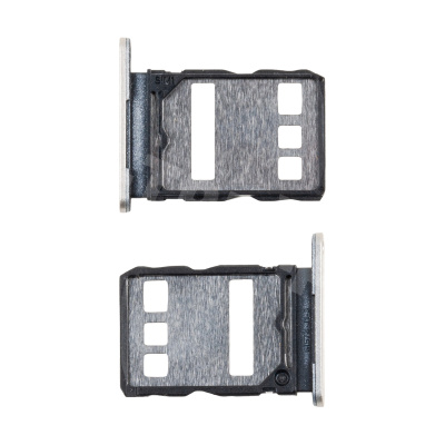 Держатель SIM для Huawei Nova Y72/Y72S/Y63 (MGA-LX3/GFY-LX1) Серебро