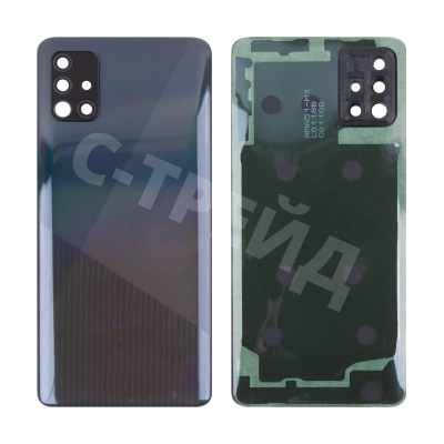 Задняя крышка для Samsung Galaxy A51 (A515F) Черный - Премиум