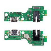 Шлейф для Infinix Smart 10 (X6725) плата на системный разъем/разъем гарнитуры/микрофон - Премиум