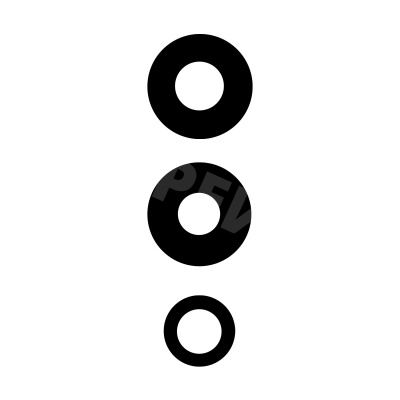 Стекло камеры для Xiaomi Redmi Note 12 Pro+ (221013164UG) (комплект 3 шт.) Черный