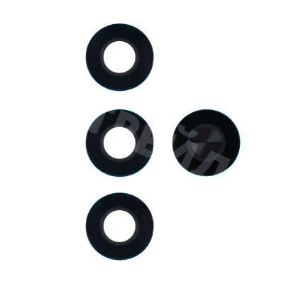 Стекло камеры для Huawei Honor X8c (ABR-LX1) (комплект 4 шт.) Черный