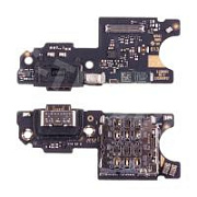 Шлейф для Xiaomi Redmi Note 15 4G (2510DRA23E/2510DRA23G) плата системный разъем/разъем SIM/микрофон - Премиум