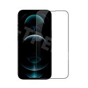 Защитное стекло "Премиум" для iPhone 13/13 Pro/14/16e/17e Черный (Закалённое+, полное покрытие)