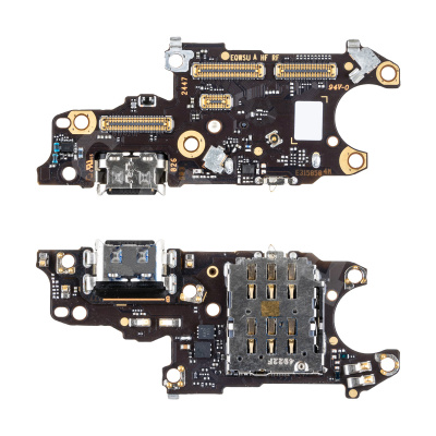 Шлейф для Huawei Nova 13 (BLK-AL80) плата на системный разъем/разъем SIM/микрофон - Премиум
