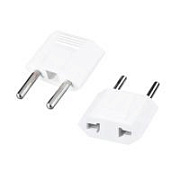 Сетевой адаптер с CN/US вилки на евровилку (тех.упак.) Белый