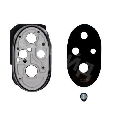 Стекло камеры для Huawei Honor 200 (ELI-AN00) в сборе с рамкой Черный