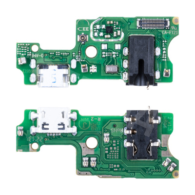 Шлейф для Infinix Hot 10S (X689D) плата на системный разъем/разъем гарнитуры/микрофон