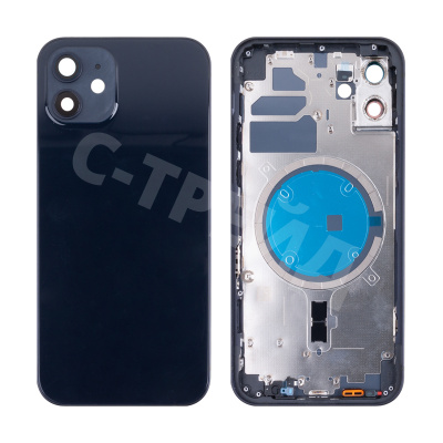 Корпус для iPhone 12 (1 Sim) Черный - Премиум