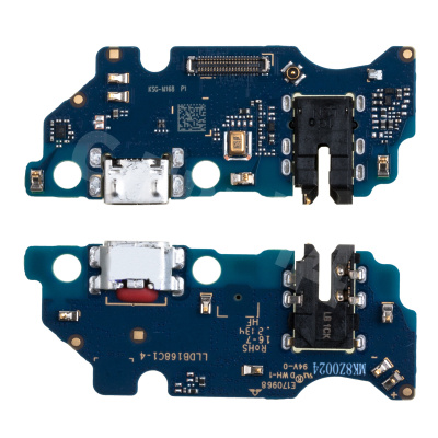 Шлейф для Samsung Galaxy A03 Core (A032F) плата системный разъем/разъем гарнитуры/микрофон - Премиум