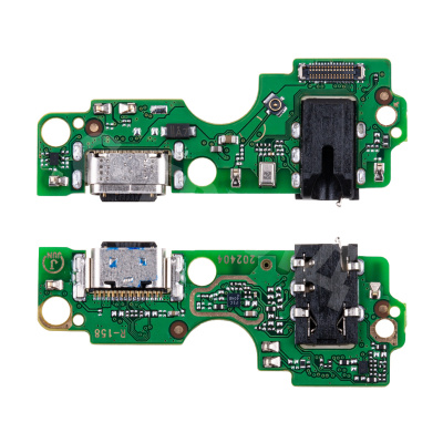 Шлейф для Infinix Smart 8 Pro (X6525B) плата на системный разъем/разъем гарнитуры/микрофон