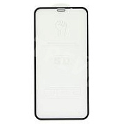 Защитное стекло "Стандарт" для iPhone Xr/11 Черный (Полное покрытие)