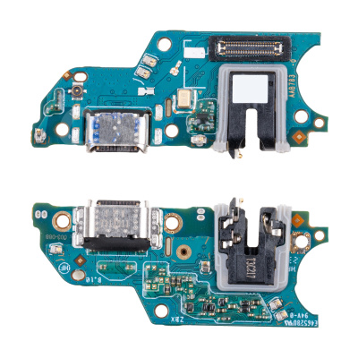 Шлейф для Realme C51 (RMX3830) плата системный разъем/разъем гарнитуры/микрофон - Премиум