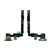 Шлейф для iPhone 16 Pro Max (A3296) на системный разъем/микрофон Черный - Премиум