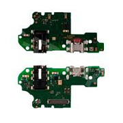 Шлейф для Huawei P Smart 2019 (POT-LX1) плата на системный разъем/разъем гарнитуры/микрофон - Премиум