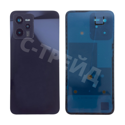 Задняя крышка для Realme C35 (RMX3511) Черный - Премиум