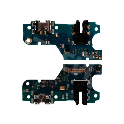 Шлейф для Huawei Honor 9A/Y6p (MOA-LX9N/MED-LX9N) плата на системный разъем/разъем гарнитуры/микрофон - Премиум