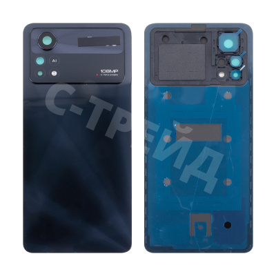 Задняя крышка для Xiaomi Poco X4 Pro 5G (2201116PG) Черный - OR