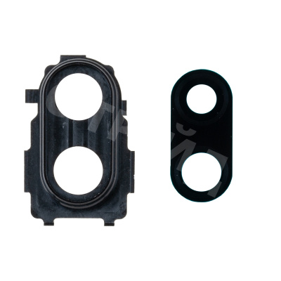 Стекло камеры для Xiaomi Redmi Note 7/7 Pro (M1901F7H/M1901F7G) в сборе с рамкой Черный