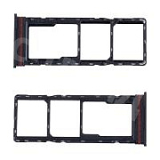 Держатель SIM для Infinix Smart 10 (X6725) Черный