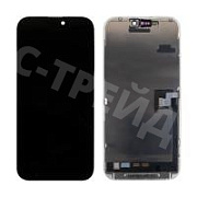 Дисплей для iPhone 16 Pro Max (A3296) в сборе с тачскрином Черный - JCID (Soft OLED, Full HD, 120 Гц) (с верификацией = с привязкой без ошибки)