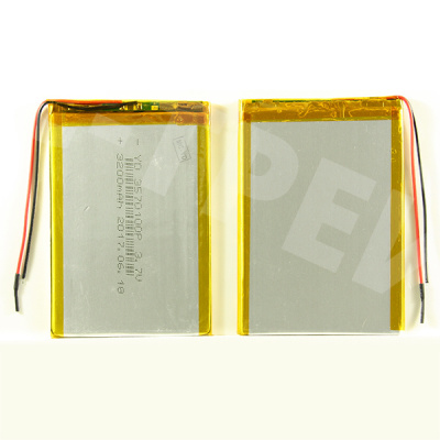 Аккумулятор универсальный 3570100p 3,7v Li-Pol 3200 mAh (3.5*70*100 mm)