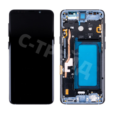 Дисплей для Samsung Galaxy S9 (G960F) модуль с рамкой Черный - (In-Cell)