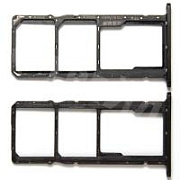 Держатель SIM для Huawei Honor 8S/Y5 2019/Honor 8S Prime (AMN-LX9/KSE-LX9/KSA-LX9) Черный