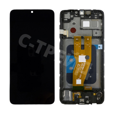 Дисплей для Samsung Galaxy A05 (A055F) модуль c рамкой Черный - OR Ref. (SP)