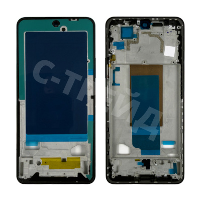 Рамка дисплея для Xiaomi Poco F4 (22021211RG) Черный (возможен дефект ЛКП)