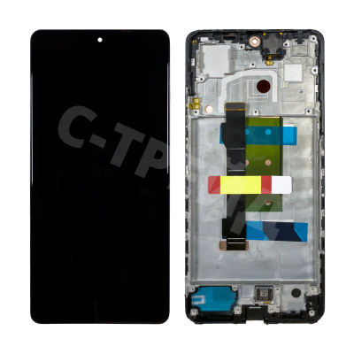 Дисплей для Xiaomi Poco X5 Pro 5G/Redmi Note 12 Pro 5G (22101320G/22101316C/22101316I/22101316G) модуль с рамкой Черный - OR