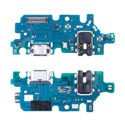 Шлейф для Samsung Galaxy M13 (M135F) плата системный разъем/разъем гарнитуры/микрофон