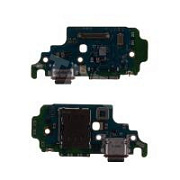 Шлейф для Samsung Galaxy S21 Ultra (G998B/EU version) плата системный разъем/разъем SIM/микрофон - Премиум
