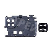 Стекло камеры для Xiaomi Redmi 9C (M2006C3MNG) в сборе с рамкой Черный