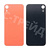 Задняя крышка для iPhone Xr (A2105) Коралловый (стекло, монолит, широкий вырез под камеру, логотип) - Премиум