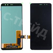 Дисплей для Samsung Galaxy A8 2018 (A530F) в сборе с тачскрином Черный - (In-Cell)