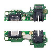 Шлейф для Tecno Spark 20C (BG7n) плата на системный разъем/разъем гарнитуры/микрофон - Премиум