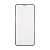 Защитное стекло "Матовое" для iPhone 12/12 Pro Черный (Закалённое, полное покрытие)