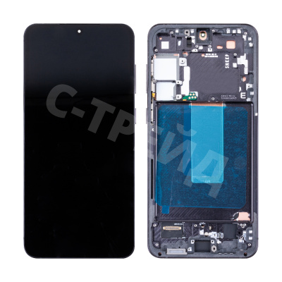 Дисплей для Samsung Galaxy S23+ (S916B) модуль с рамкой Черный - (OLED) (Full Size)