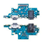 Шлейф для Samsung Galaxy A72 (A725F) плата системный разъем/разъем гарнитуры/микрофон - Премиум