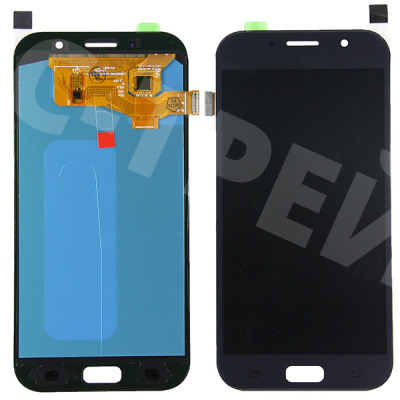 Дисплей для Samsung Galaxy A7 2017 (A720F) в сборе с тачскрином Черный - (OLED)