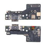 Шлейф для Xiaomi Poco M6 4G/Redmi 13 4G (2404APC5FG/24040RN64Y) плата системный разъем/микрофон - Премиум