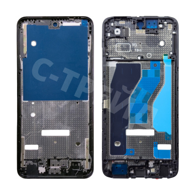 Рамка дисплея для Tecno Spark 40C (KM4k) Черный (возможен дефект ЛКП)