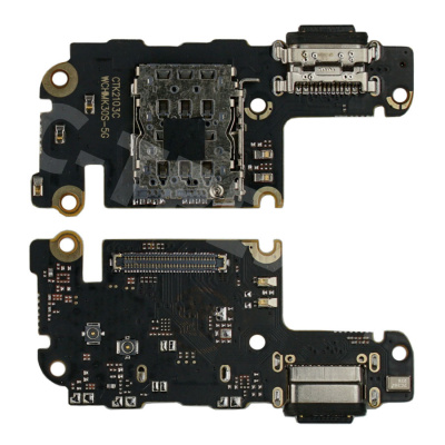 Шлейф для Xiaomi Mi 10T/10T Pro (M2007J3SY/M2007J3SG) плата системный разъем/разъем SIM/микрофон