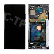 Дисплей для Samsung Galaxy Note 20 Ultra (N985F/N986F) модуль с рамкой Черный - (Soft OLED, 120 Гц) (Full Size)