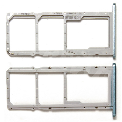 Держатель SIM для Huawei Honor 9A/Y6p/Y5p (MOA-LX9N/MED-LX9N/DRA-LX9) Голубой