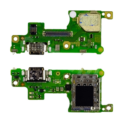 Шлейф для Infinix Note 40 4G/40 Pro 4G (X6853/X6850) плата на системный разъем/разъем SIM/микрофон - Премиум