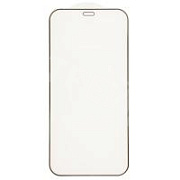 Защитное стекло "Премиум" для iPhone 12 mini Черный (Закалённое+, полное покрытие)