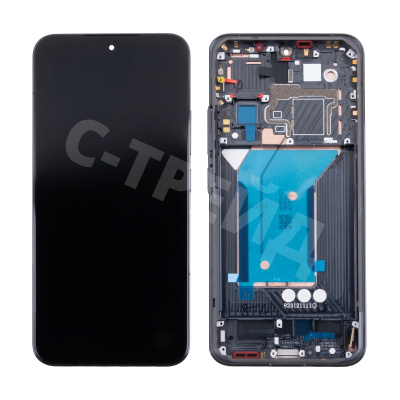 Дисплей для Xiaomi 14 (23127PN0CG) модуль с рамкой Черный - OR (SP)