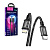 Кабель Type-C - Lightning Hoco X14 (3A, 20W, PD, оплетка нейлон) Черный