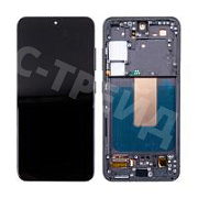 Дисплей для Samsung Galaxy S23 (S911B) модуль с рамкой Черный - (OLED) (Full Size)